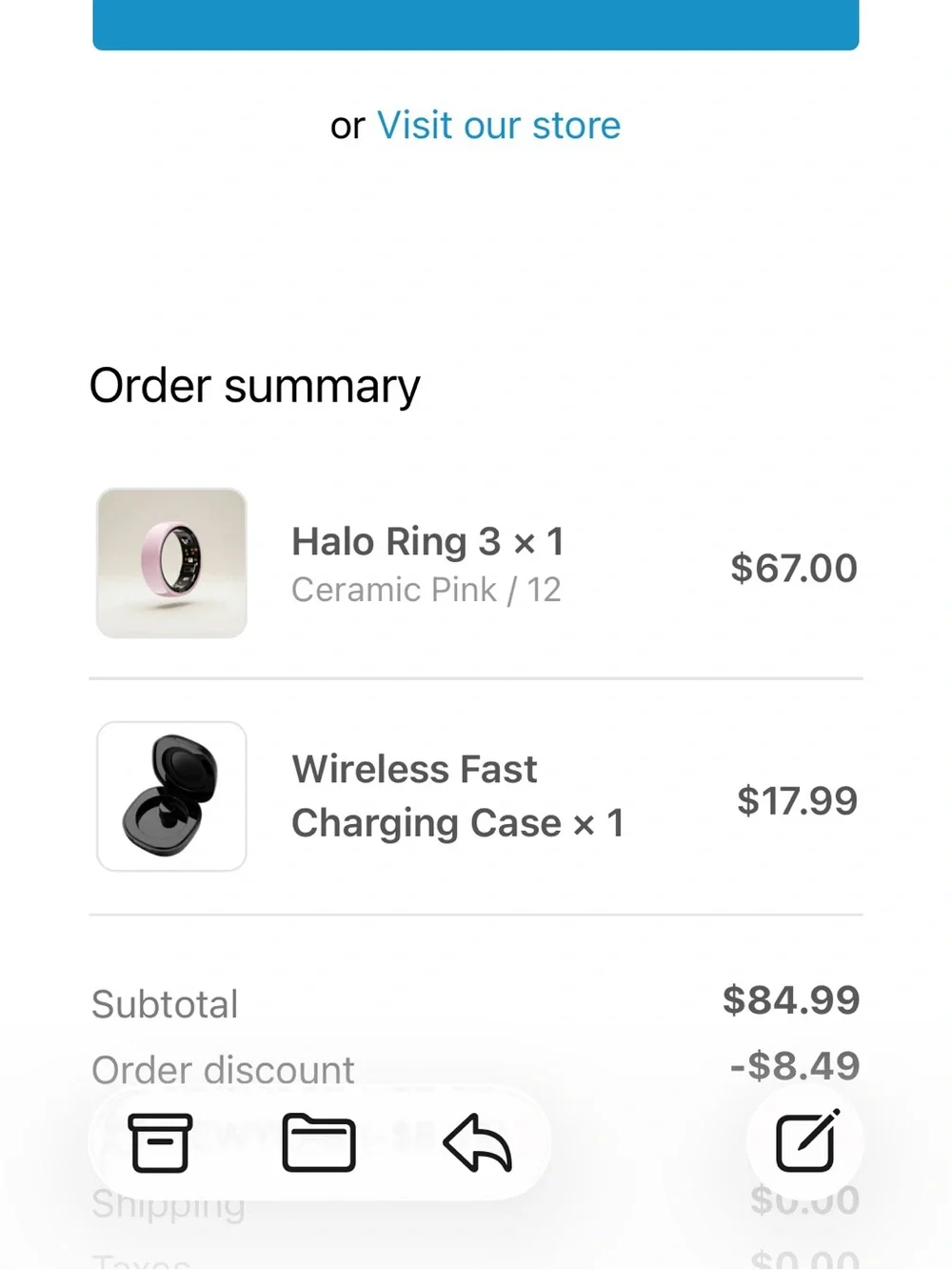 HALO Smart Ring with Charging Case